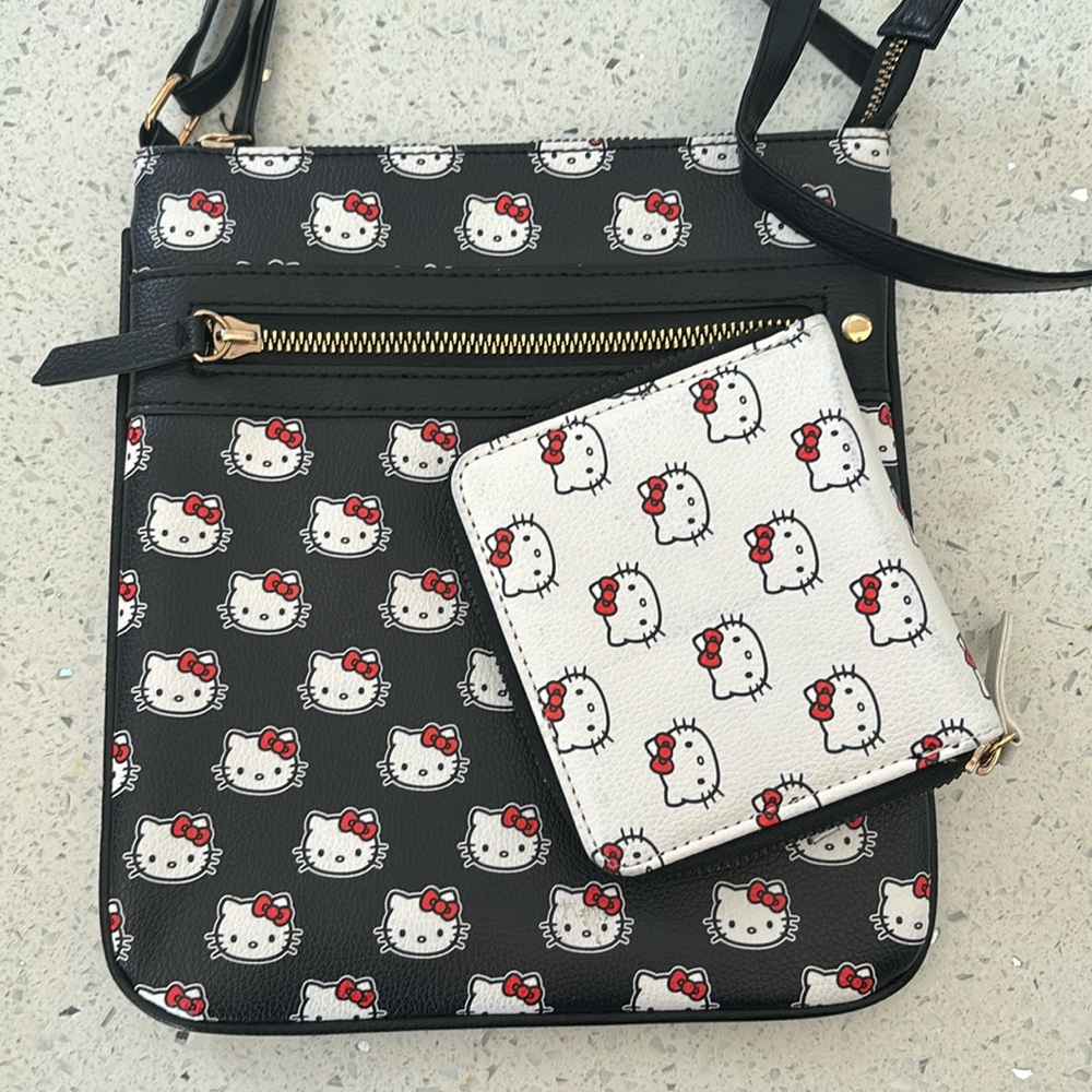 Hello kitty crossbody & wallet